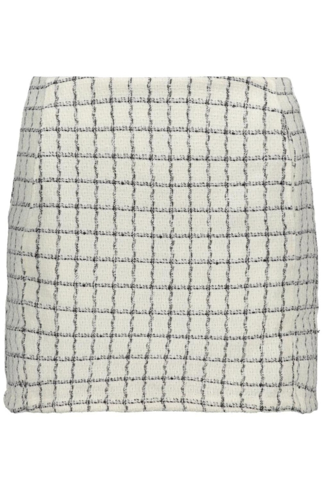 VMMIRANDA SHORT BOUCLE SKIRT WVN EX 10340937 BRIGHT WHITE/BLACK